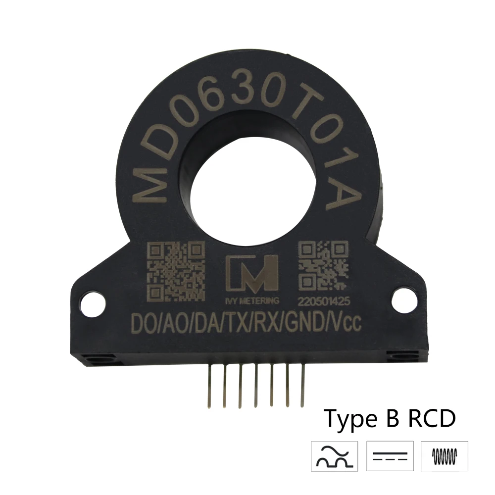 اختبار MD0630T01A EMC EVSE RCM الاستشعار التيار المتناوب 30mA تيار مستمر 6mA RCD نوع B جهاز التيار المتبقي