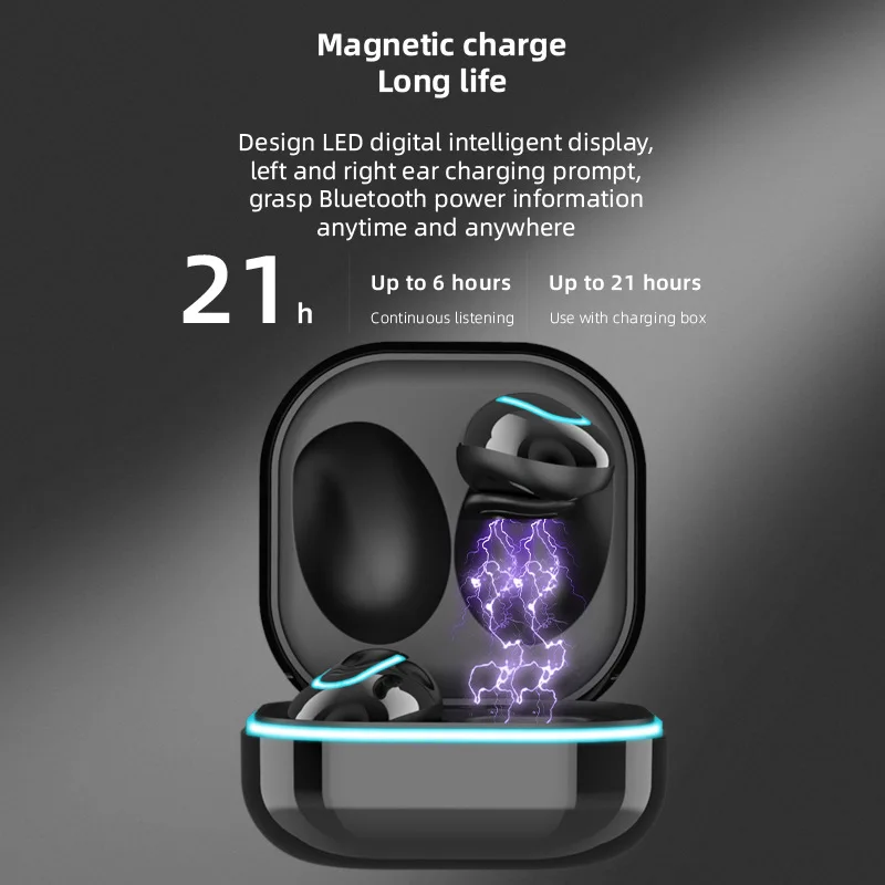 S6 SE TWS Wireless Bluetooth Earphones Bluetooth 5.1 Touch Control Stereo Earbuds Cool Breathing Light Noise Cancelling Earphone
