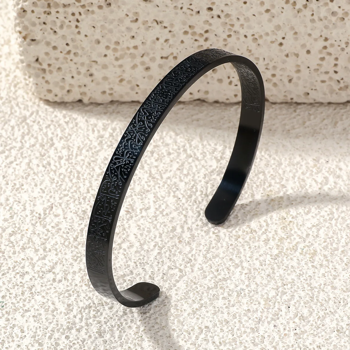 Yiluocd Edelstahl Ayatul Kursi Manschette Armreif islamische muslimische arabische Gott Messenger Armband für Frauen marok kanis chen arabischen Schmuck