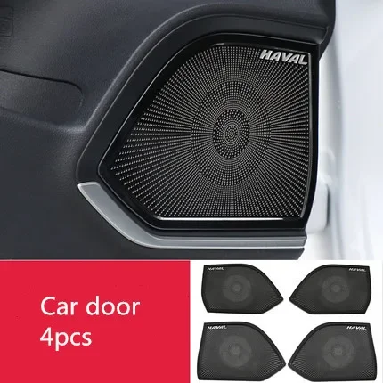 

For Haval F7X 2019-2020 High-quality stainless steel Audio speaker decorative cover Anti-scratch protection car accessories