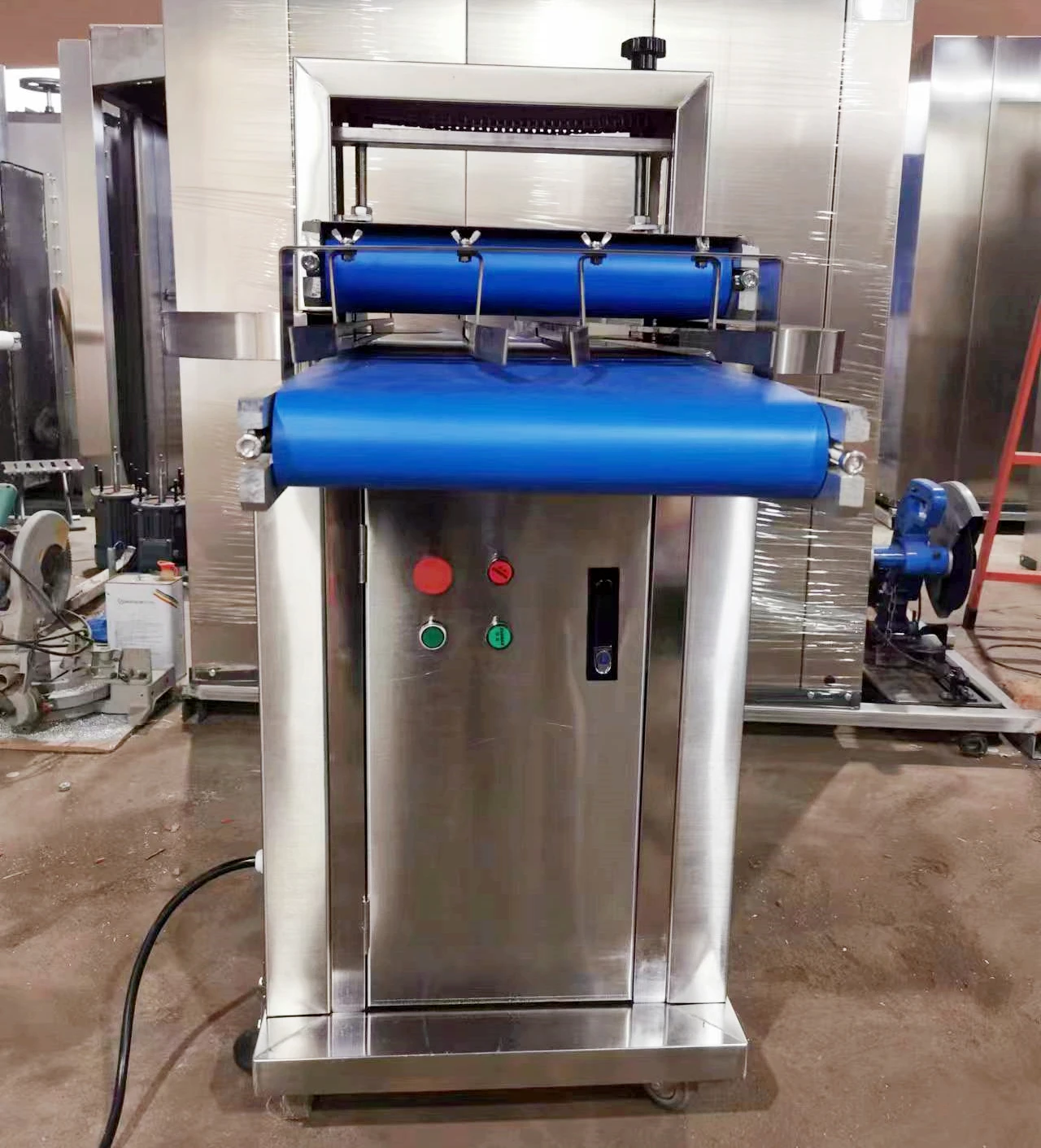 Tagliatrice automatica per pane, affettatrice per hamburger, mezza taglierina per panini per hot dog