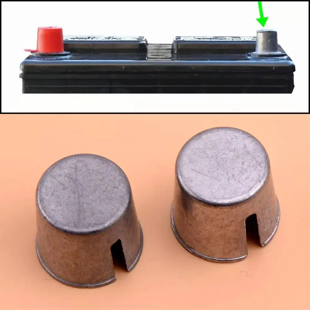 2Pcs Car Auto Truck Battery Post Repair Shims For Worn Down Posts Loose Terminal Posts Tool Joint Terminal Adapter Auto Parts