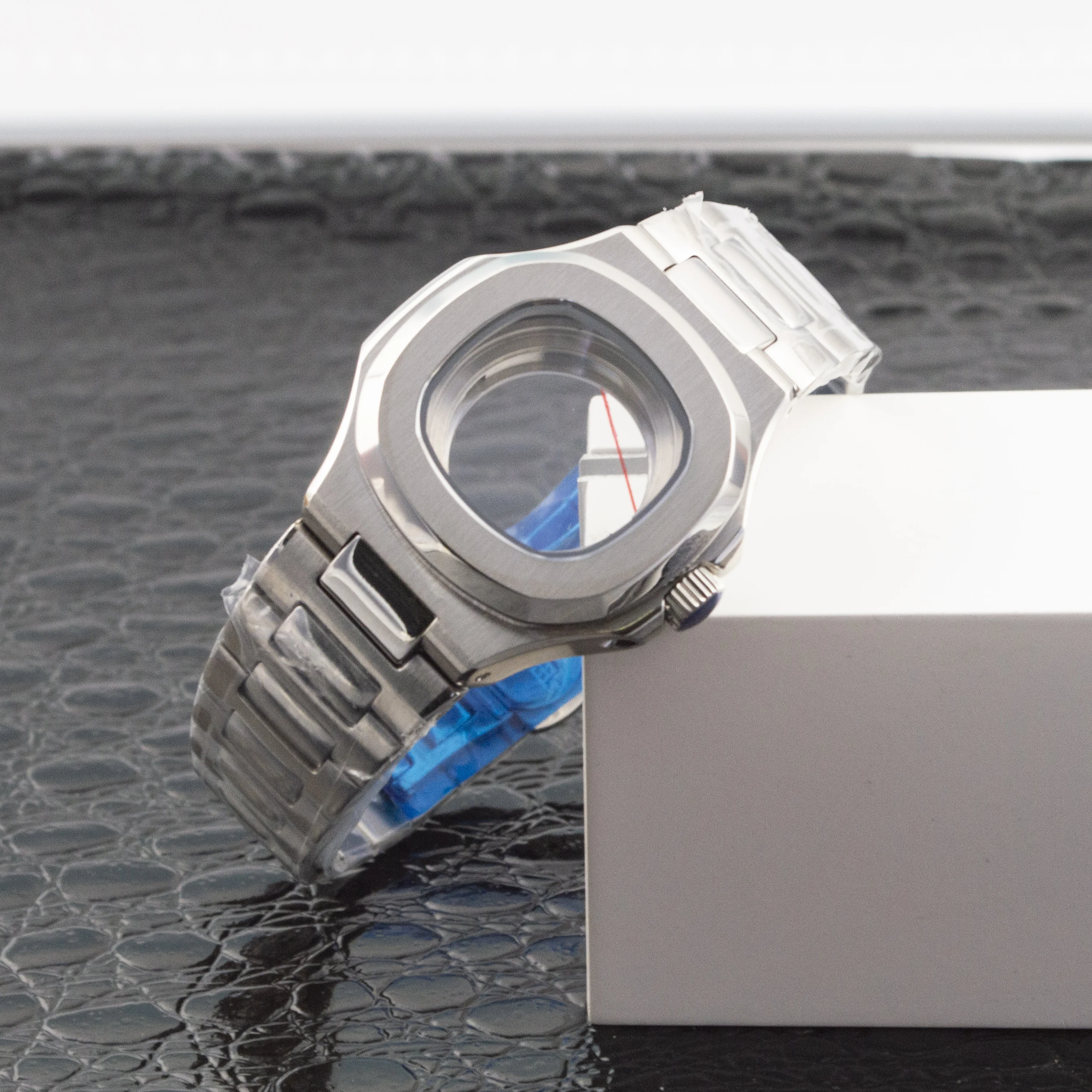 

NH05 Stainless Steel Watch Case Band Women Watch Case Sapphire Glass 35MM Case Strap For Nautilus NH05 NH06 Movement