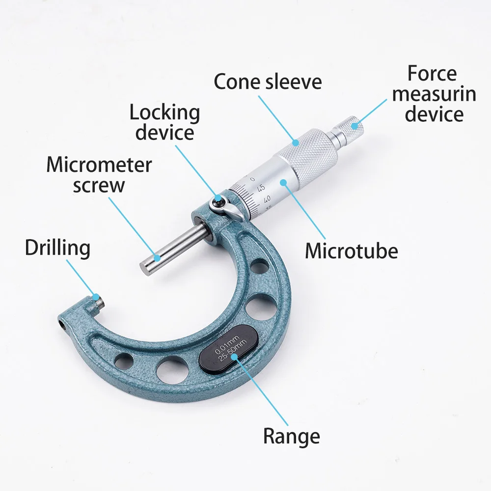 4pcs Outside Micrometer Set Machinist Tool 0-4\