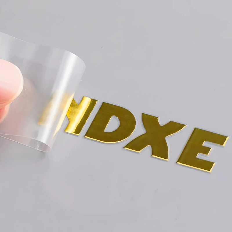 

100pc Custom Stickers Metal 3D Logo Personalized Transfer Sticker Wedding Label UV DTF Name Waterproof Cup Bottle Birthday Label