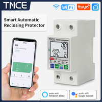 TNCE Tuya WIFI Smart Switch Kwh Metering Circuit Breaker 2P 63A Timer Over/Under Voltage current Leakage Protector Switch