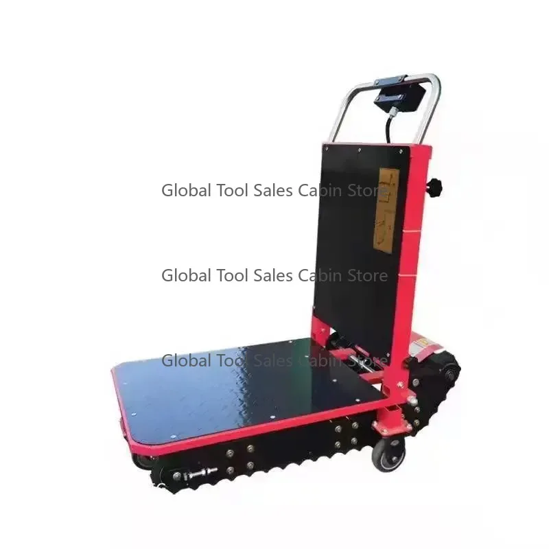 Electric Stair Climbing Vehicle Cargo Truck - Foldable Home Appliances & Building Materials Transport for Up/Down Stairs Tracked