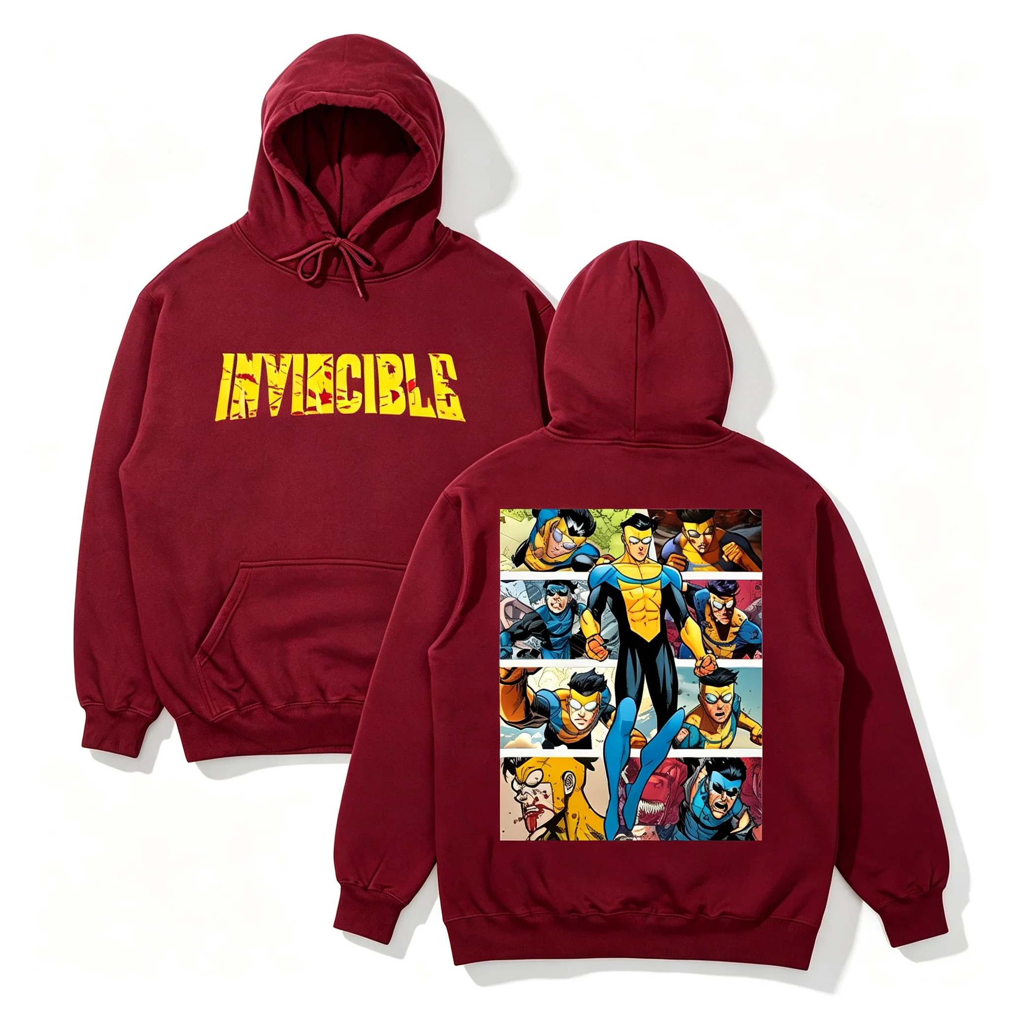 Invincible Hoodies Invincible Mark Superhelden Unisex Sweatshirt Omni-Man Invincible Kleidung Perfektes Geschenk für Comic-Liebhaber Pullover – Detail 19