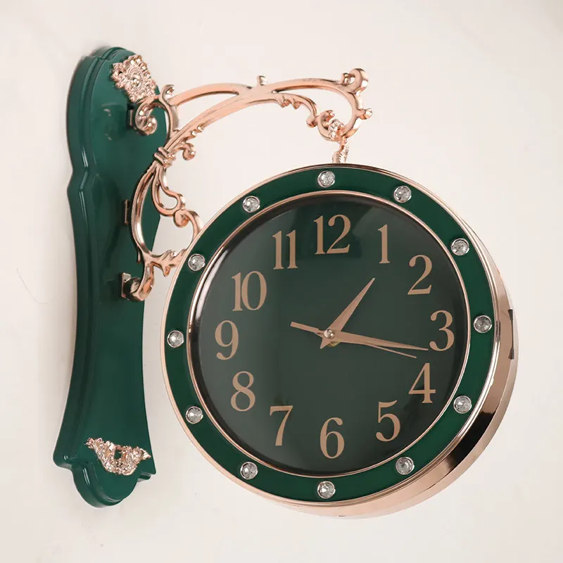 Vintage Style Digital Wall Clock Modern Large Display Silent Operation for Living Room Bedroom Office Home Decor