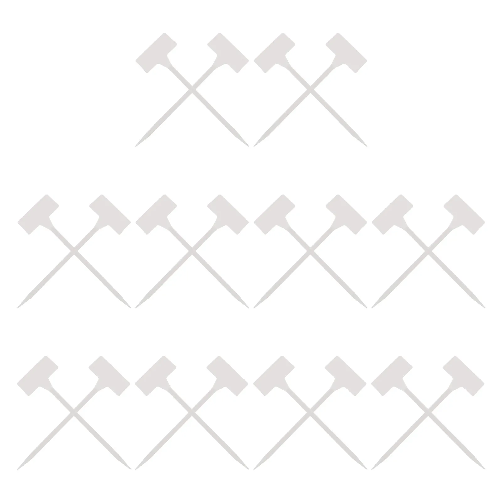 

20pcs Plastic Plant Labels T-Type Garden Markers For Outdoor Nursery Waterproof Plant Tags Flowerpot Insert Tool For Succulent