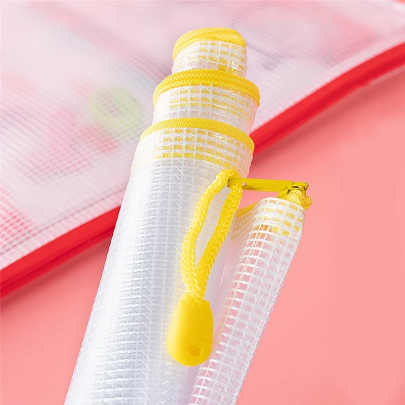 กระเป๋าซิปตาข่าย30ชิ้นกระเป๋าซิปกันน้ำกระเป๋าเอกสารสำหรับจัดระเบียบอุปกรณ์การเรียนเครื่องใช้สำนักงาน