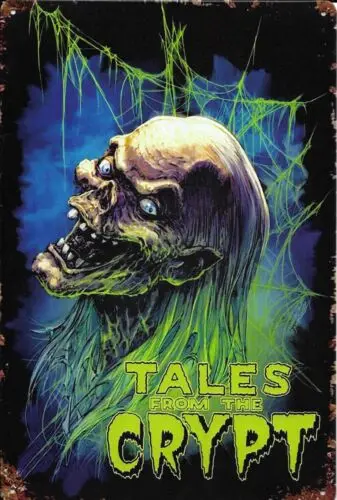 TALES FROM THE CRYPT - 8x12 metal sign - home bar decor - FREE SHIPPING