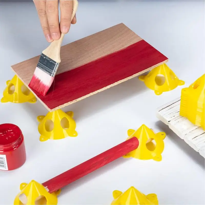 Paint Pyramid Stands Triangle 20 Pieces Canvas Stand Cone Small Drawing Tool Pouring Painting Supplies For Door Riser Support