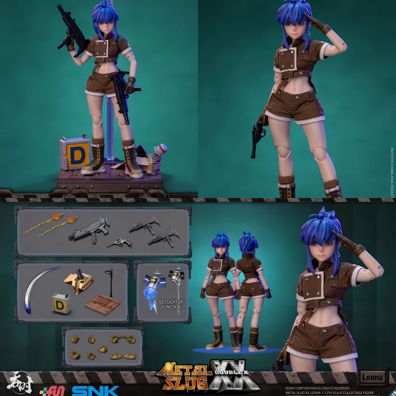 Original Swallowing Studio Liana 1/12 Alloy Bullet King 6-inch Cloth Clothes Action Figure Model Toy Gifts