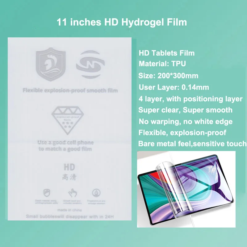 VORMIR 10 szt. Folii Ochronnych na Ekran do Plotera Tnącego, TPU Hydrożelowe Miki na iPad Air Pro Laptop, Folię Ochronną — zdjęcie produktu 2