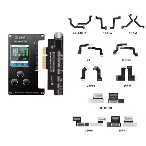 QIANLI MEGA-IDEA Clone DZ03 Programmer Dot Projector Tag-on Flex Cable for Phone 13~15 PM Series No Alignment/Soldering Required