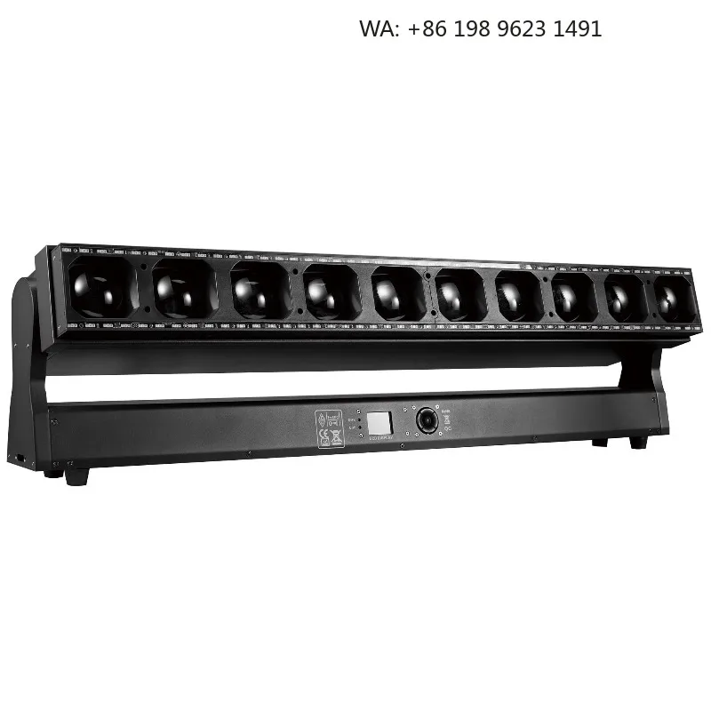 10x60W Waterproof Zoom Pixel Bar Light Moving Head Stage Lamp Wide Beam Angle for Outdoor Concert Stage Decoration