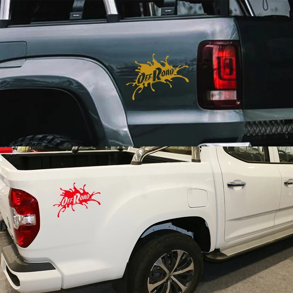 Car Stickers Pickup Truck Splash Off Road Decor Decal For Ford F150 Ranger Chevrolet Silverado Isuzu Dmax Toyota Hilux Dodge RAM view 3