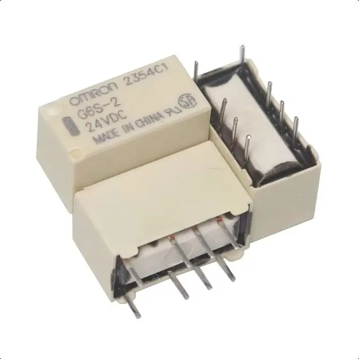 【10-1PCS】relay G6S-2-12VDC 5VDC 12VDC 24VDC 3VDC G6S-2F-5VDC 12VDC two open two closed 8-pin 2A