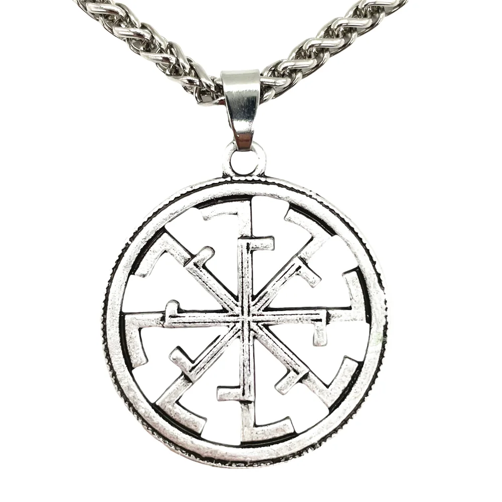 Nostalgia Slavic Kolovrat Pendant Ancient Slavic Amulet Charms Necklaces Pendants Russian Talisman Jewelry Making