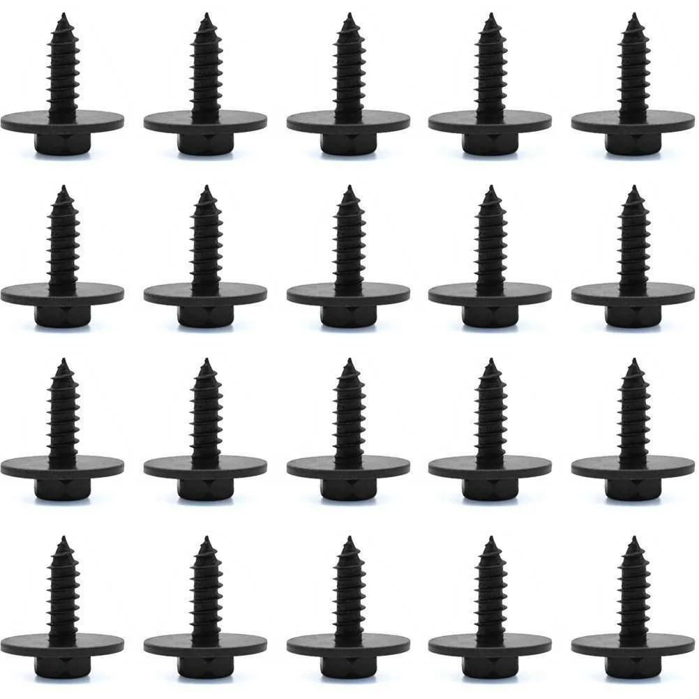 Replacement Hex Head Screws Retainers Splash Guard Underbody Shields 20Pcs Accessories Metal Parts Anti-corrosion