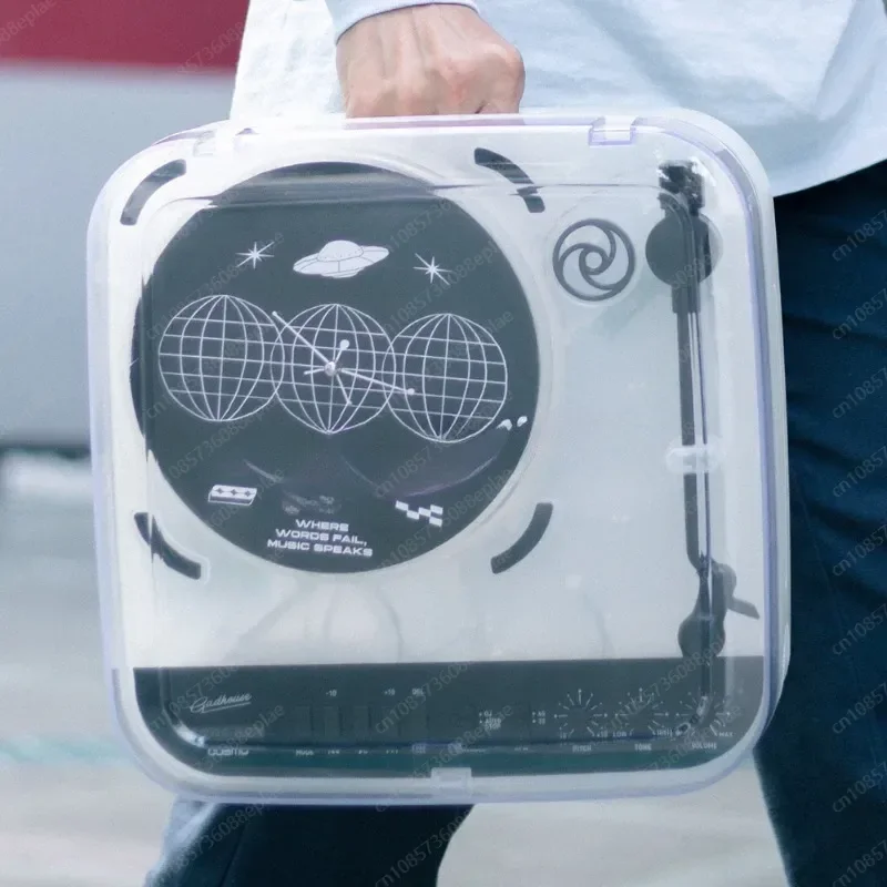 

Для Gadhouse Ретро Прозрачный виниловый проигрыватель пластинок, портативный Bluetooth-динамик Y2K Премиум-подарок