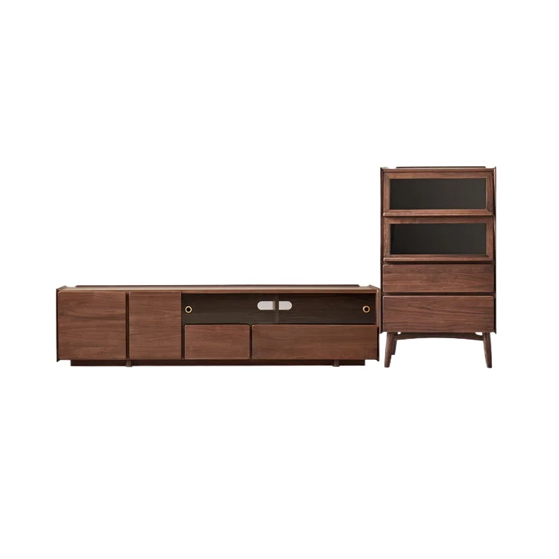 CX solid wood living room 2026 new floor-to-ceiling home locker