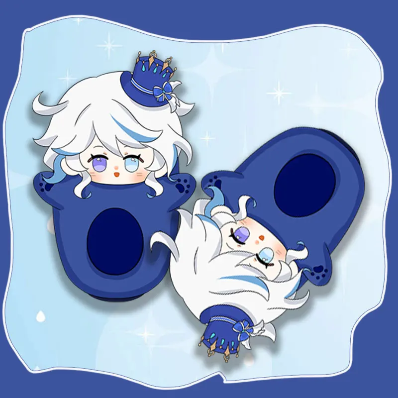 Genshin Impact Furina Hu Tao wanderer Cotton Slippers Cosplay Costumes Props Cartoon Kawaii Shoes Cute Slipper Halloween Gifts