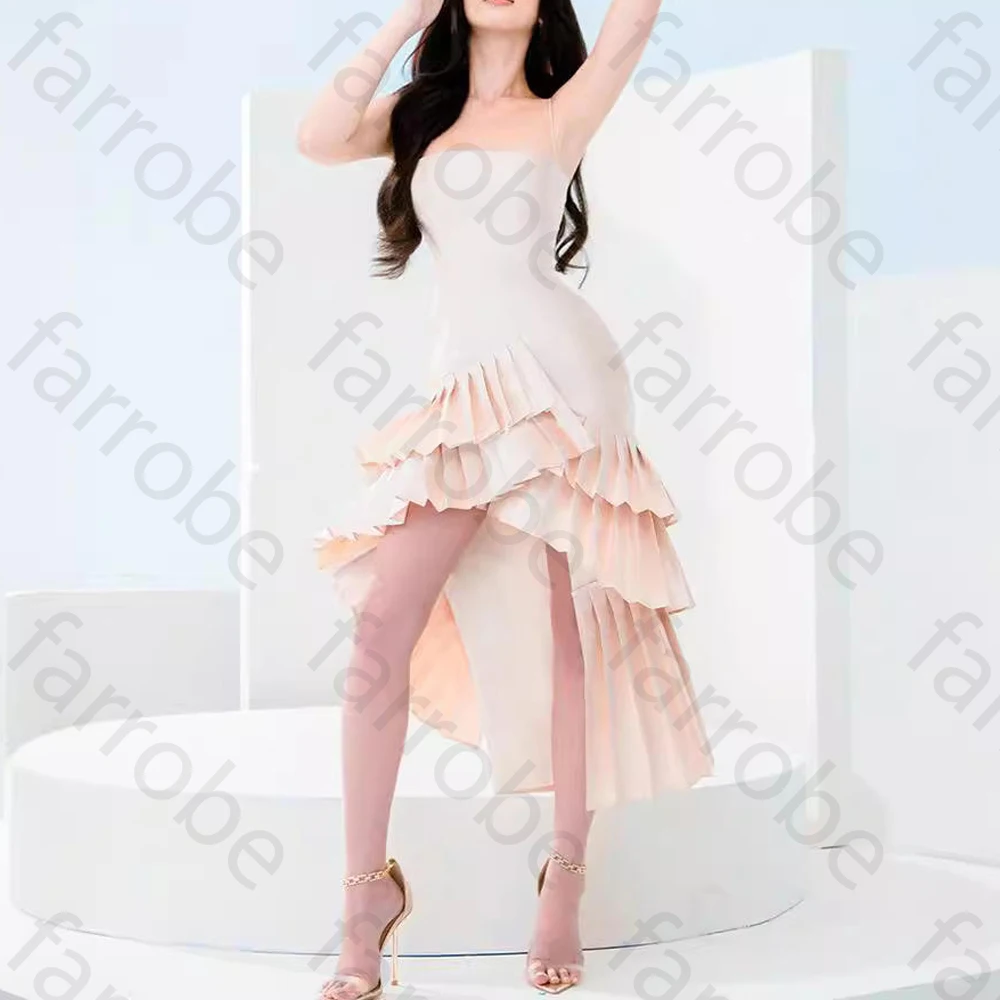 

Elegant Spaghetti Strap Sleeveless Evening Dresses Sexy Celebrity Long Dress Exquisite High Quality Prom Party Gowns Customized