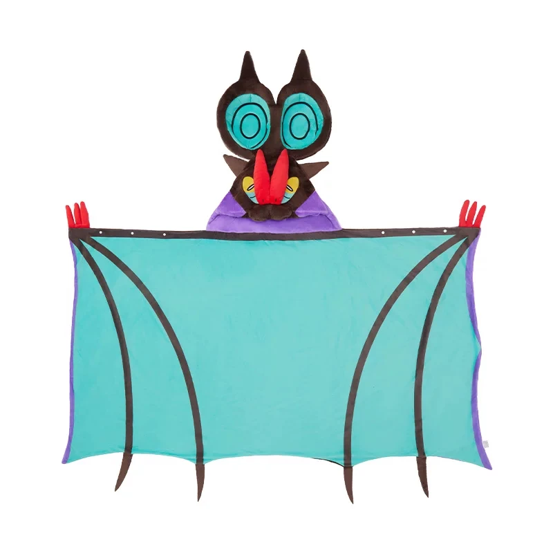 Pokemon Center "Bat" Comes to My Home“ Series Noivern Plush Shawl Hooded Cape Cosplay Costume Cloak Anime Halloween Party Fancy