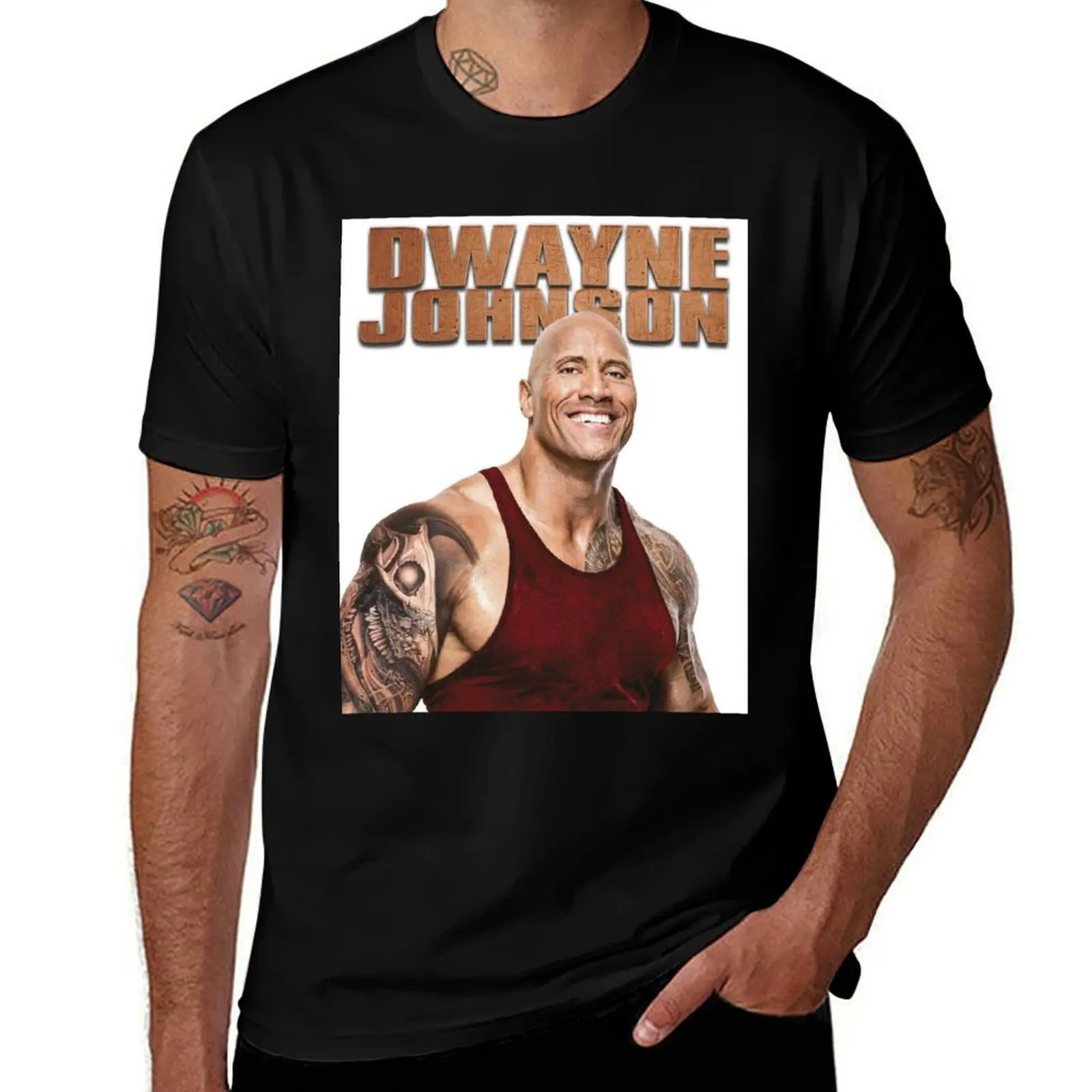 

dwayne johnson T-Shirt Plus Size Summer Short Sleeve T-Shirt