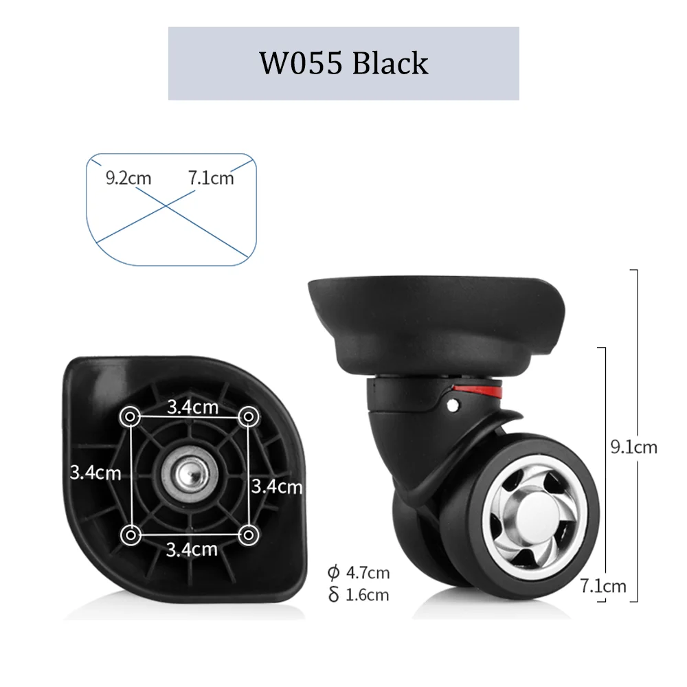 W055 Universal Wheel Silent And Wear-Resistant Special Reinforced High Quality Luggage Password Box Accessories Wheels Parts