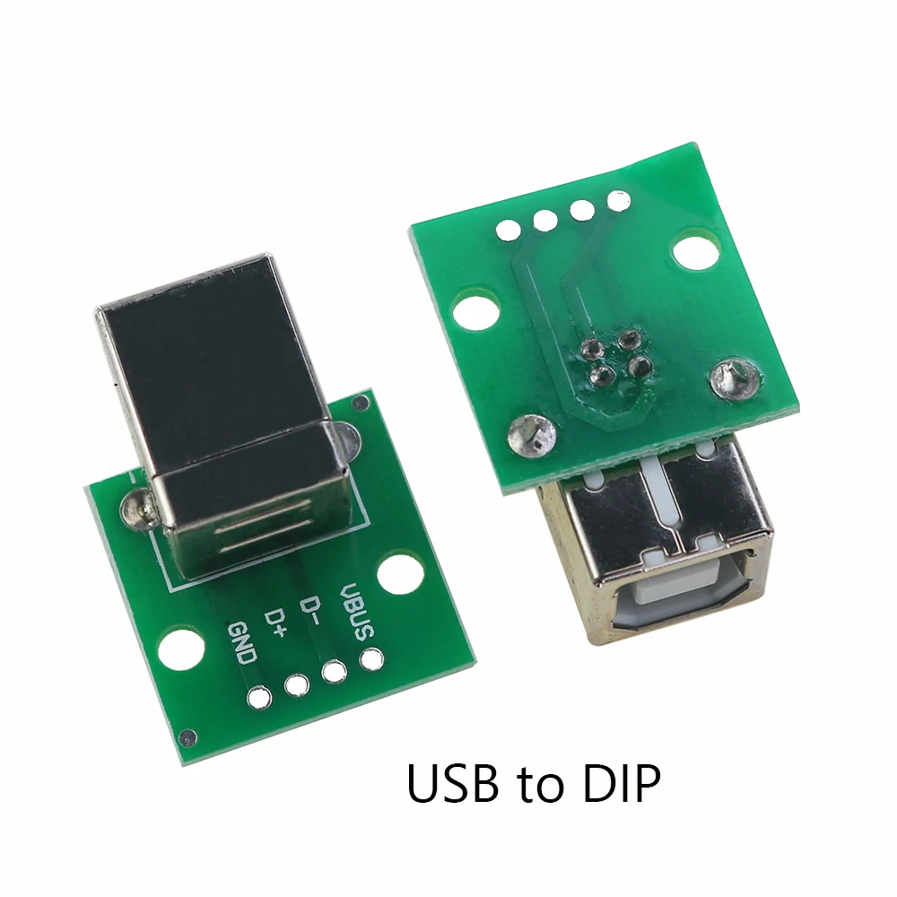 1pcs Micro Mini USB USB A Male USB 2.0 3.0 A Female USB B Connector Interface to 2.54mm DIP PCB Converter Adapter Breakout Board