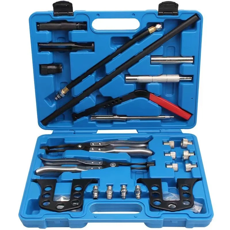 New Car Engine Cylinder Head Valve Spring Compressor Kit Detachable Free Valve Clamp Pliers Oil Seal Removal and Replacement Too