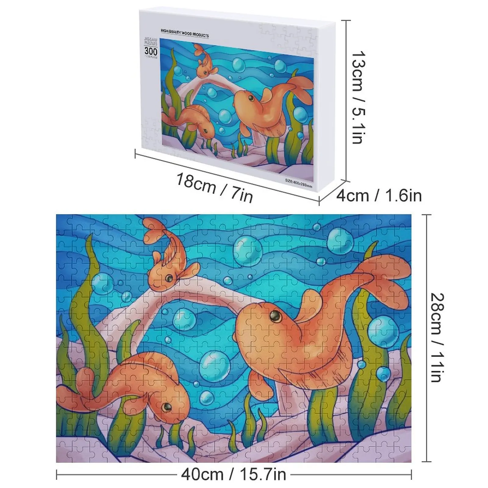 Fantaisie Goldfishies Puzzle Personnalisez le puzzle pour enfants