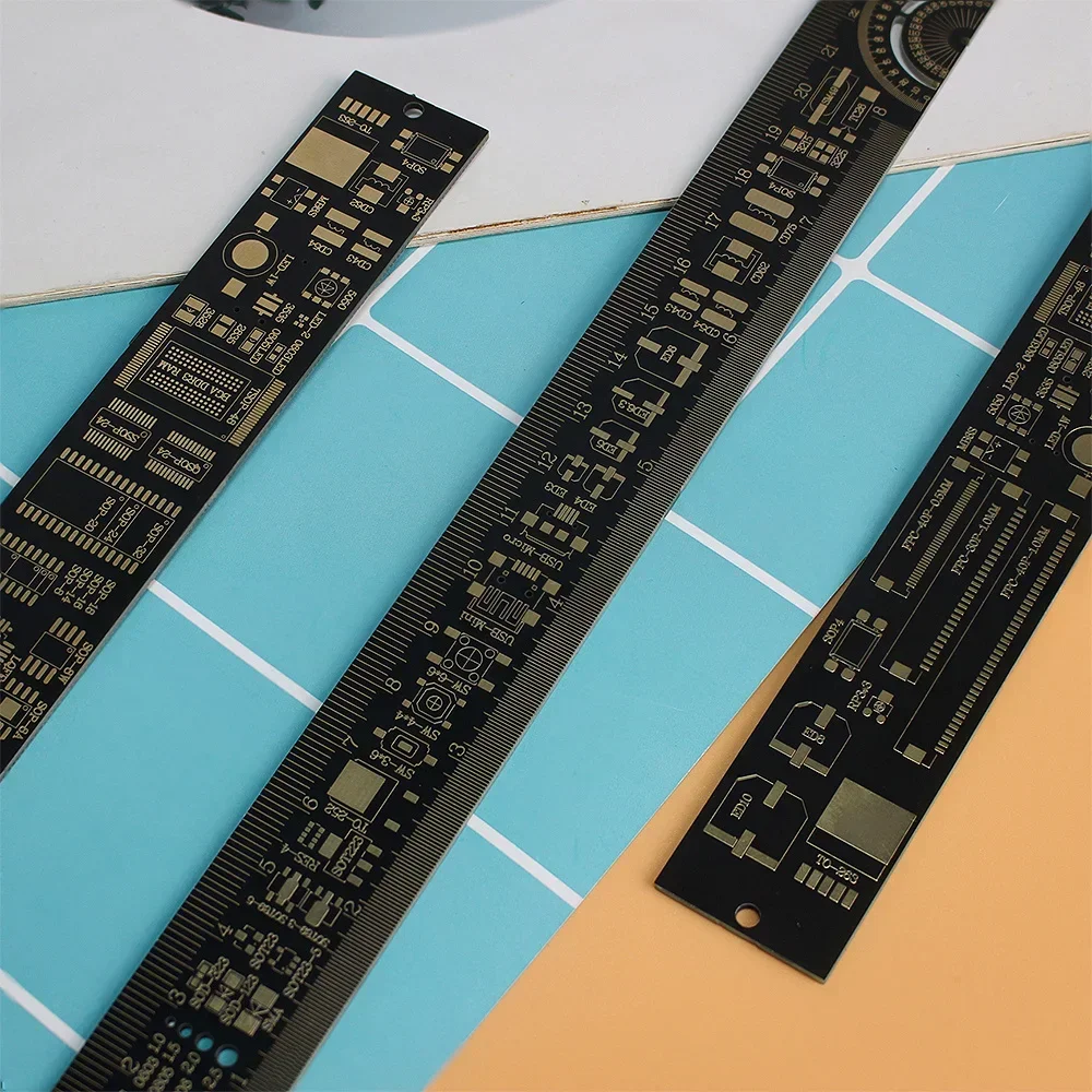 1/3pcs: Multifunctional B-Scale PCB Ruler with Units - Ideal for Engineers, Electronics Enthusiasts, and DIY Projects 15/20/25CM