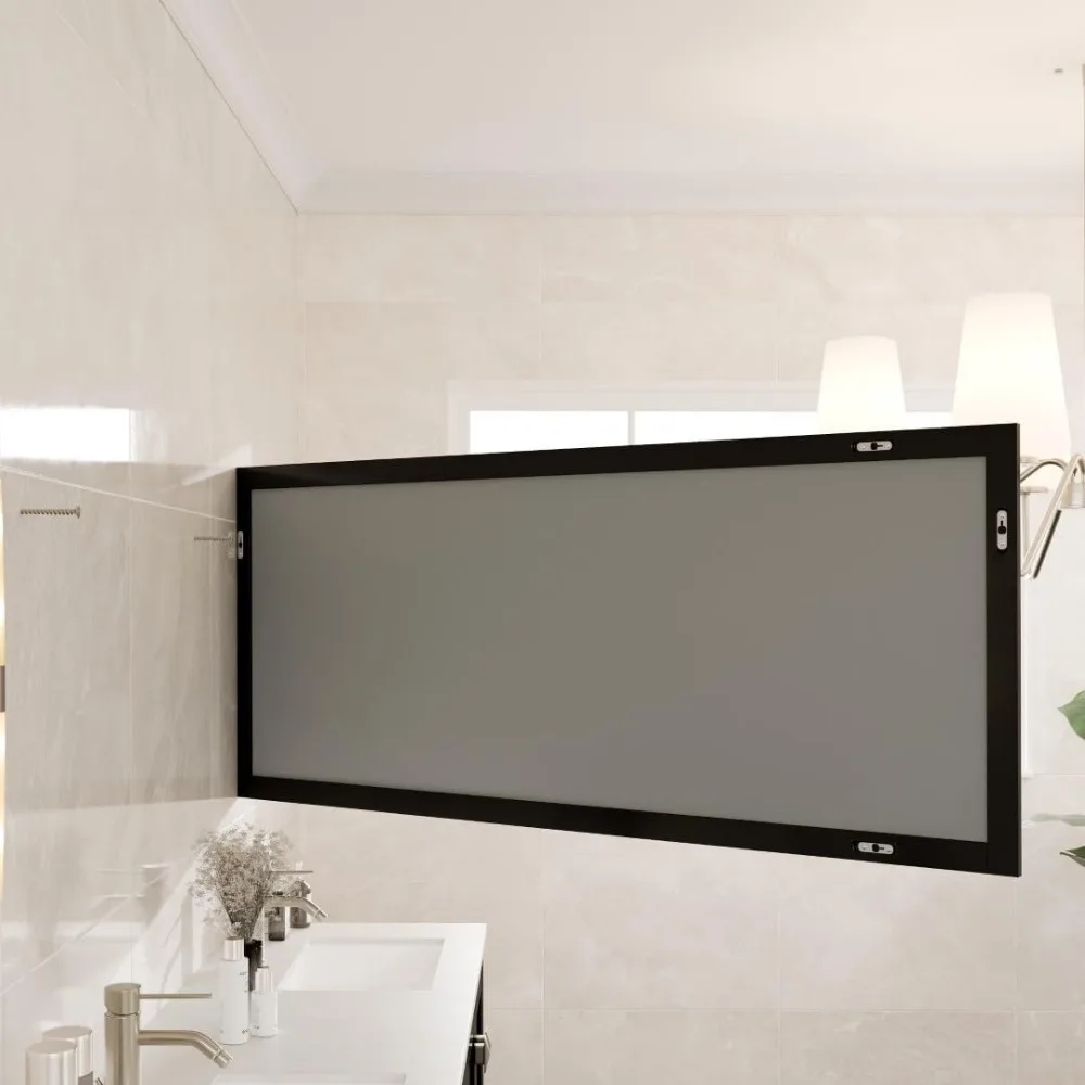 Eviva Aberdeen 72 x 30 rechteckiger Espressospiegel mit Holzrahmen