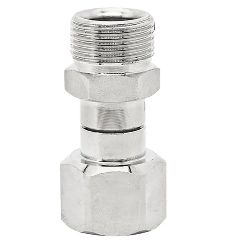 [HOT!A34R】 2X Stainless Steel High-Pressure Washer Rotary Joint, 360-Degree Rotating Anti-Tangling Connector, Suitable For M22.