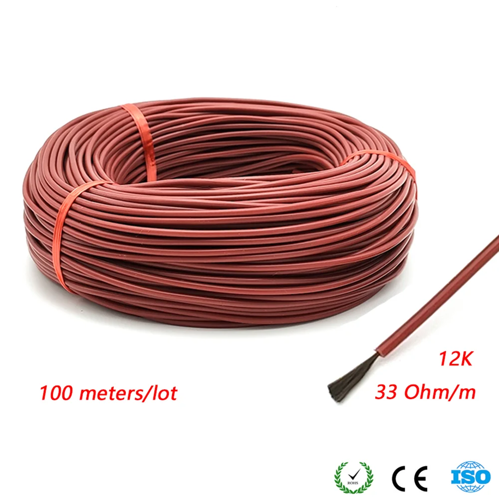Carbon Fiber Heating Wire 33 Ohm 100M