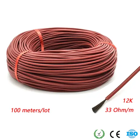 Carbon Fiber Heating Wire 33 Ohm 100M MINCO HEAT