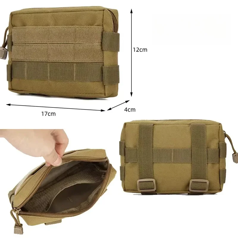 600D Outdoor Accessory Pack EDC Tool Kit Molle Tactical Waist Pack Change Phone Bag