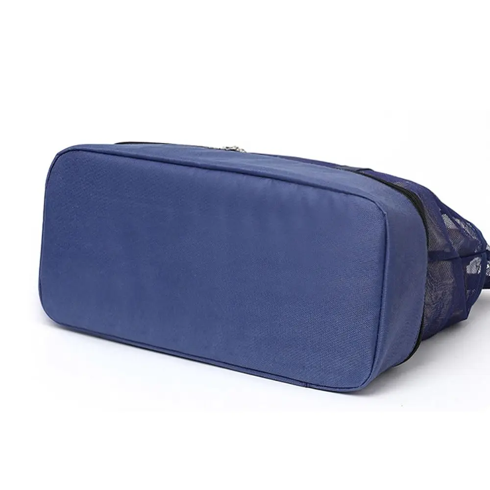 Heat Preservation Picnic Beach Bag Transparent Mesh Foldable Double-layer Swim Storage Double-layer Storage Lightweight