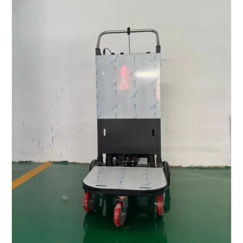 

High-Efficiency 400kg 1200W Electric Crawler Stair Climbing Machine Foldable Steel Platform Transport Tool