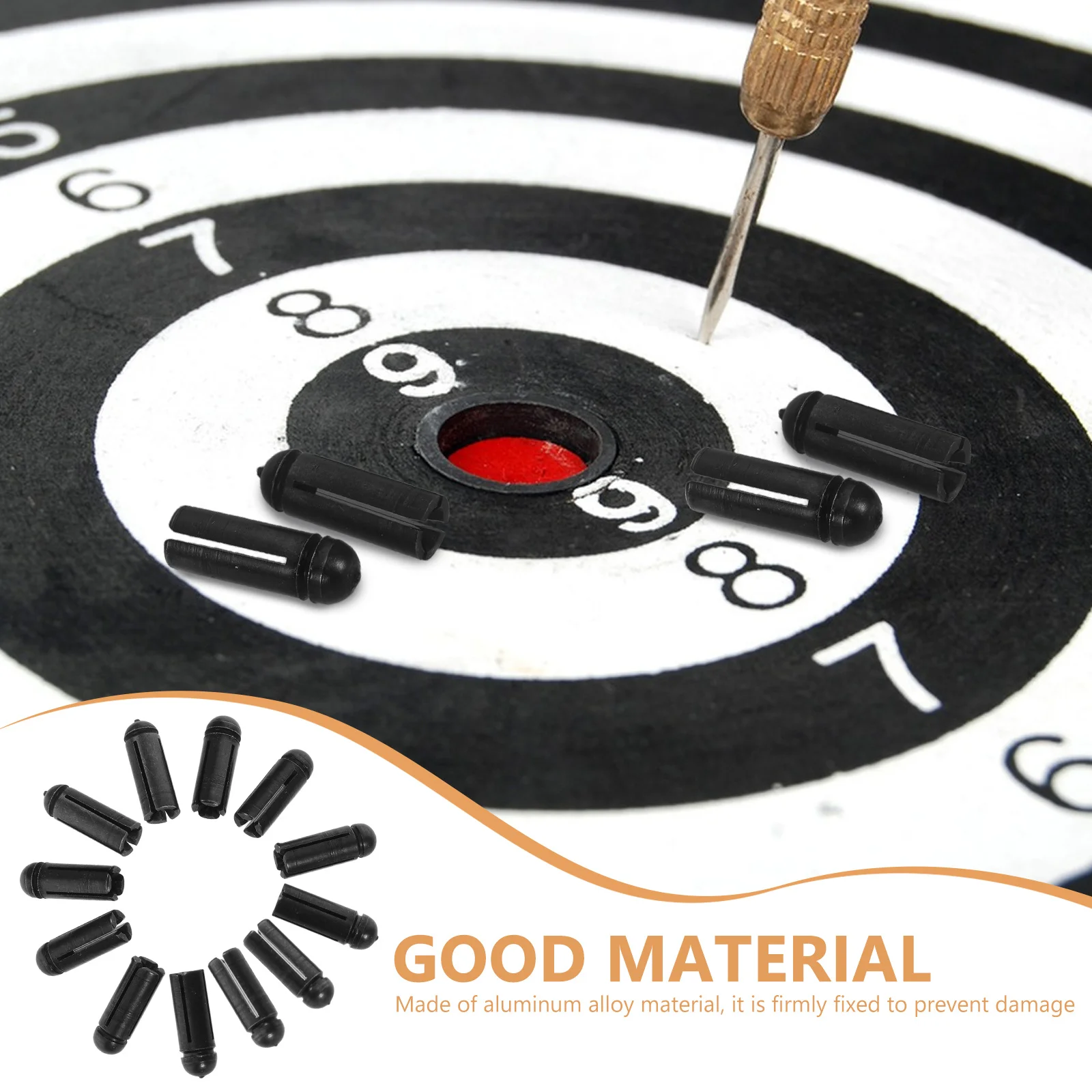 6 stuks aluminium dartvleugelbeschermers hoge precisie voor competitief spelen duurzaam universeel aerodynamisch