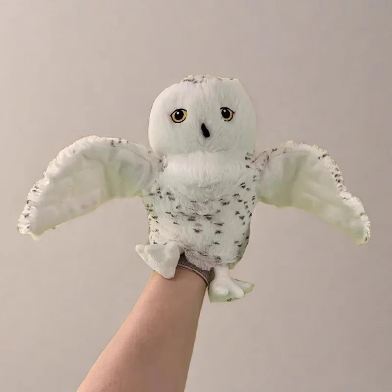 フクロウハンドパペット鳥ソフトぬいぐるみぬいぐるみ漫画動物野生自然