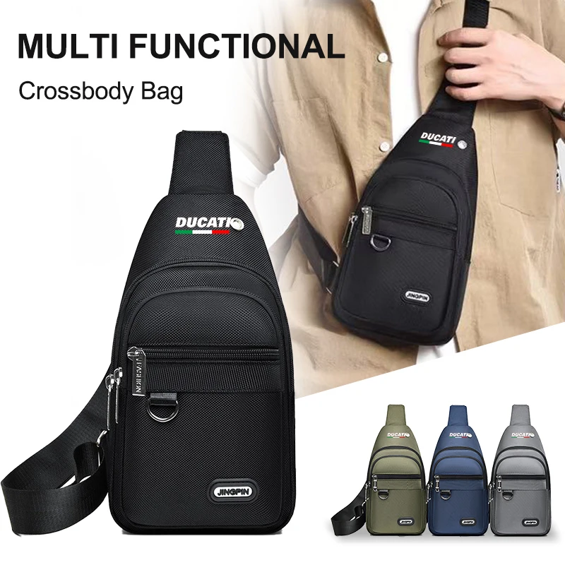 

Men Chest Bag Phone Organizer Shoulder Pack Messenger Bag For Ducati 796 400 795 821 Monster 696 Sweatbands Sports Wristband