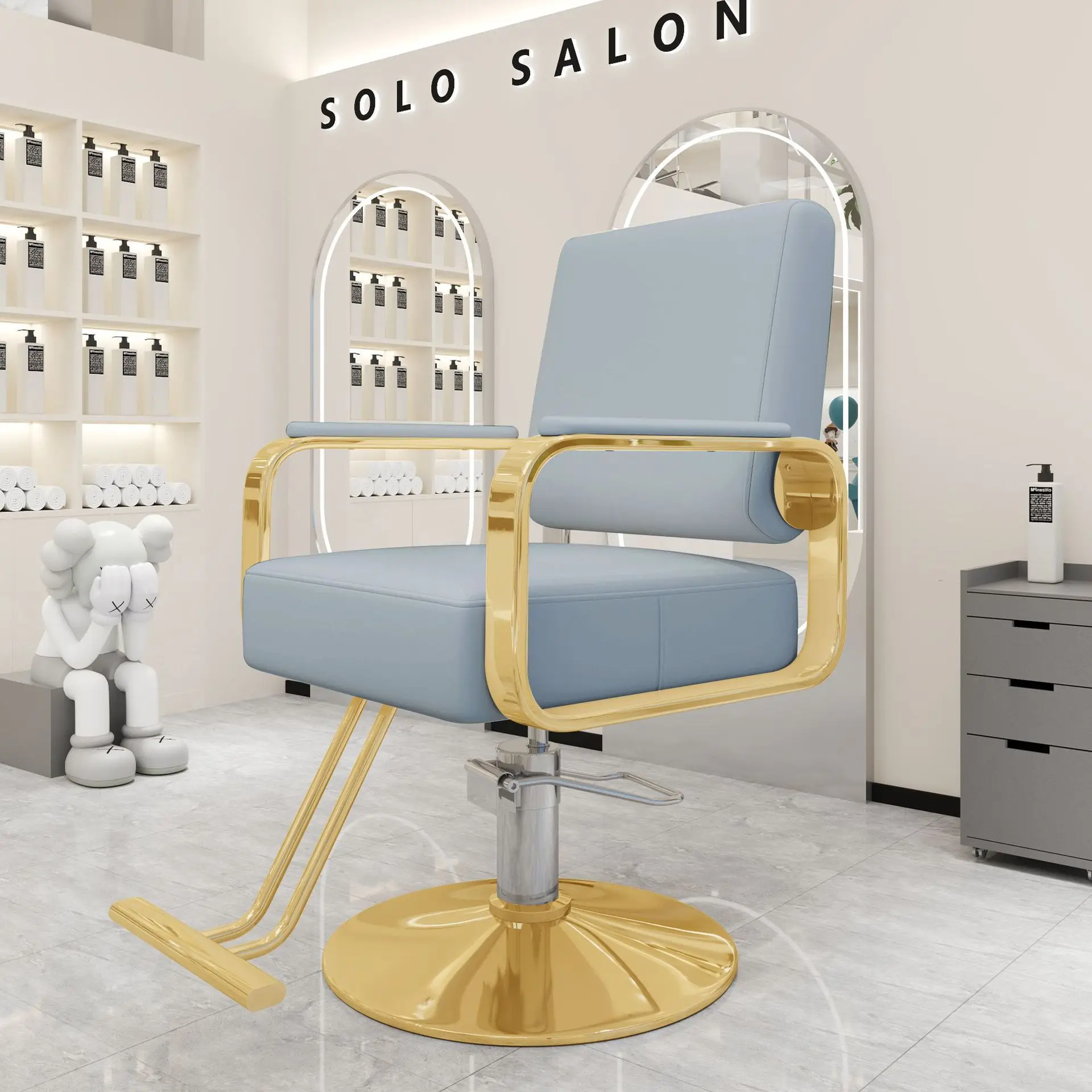 Barber Shop Chair Hair Salon Special Barber Chair High-end Hair Perm And Dyeing Area Lifting Seat Hair Salon Chair