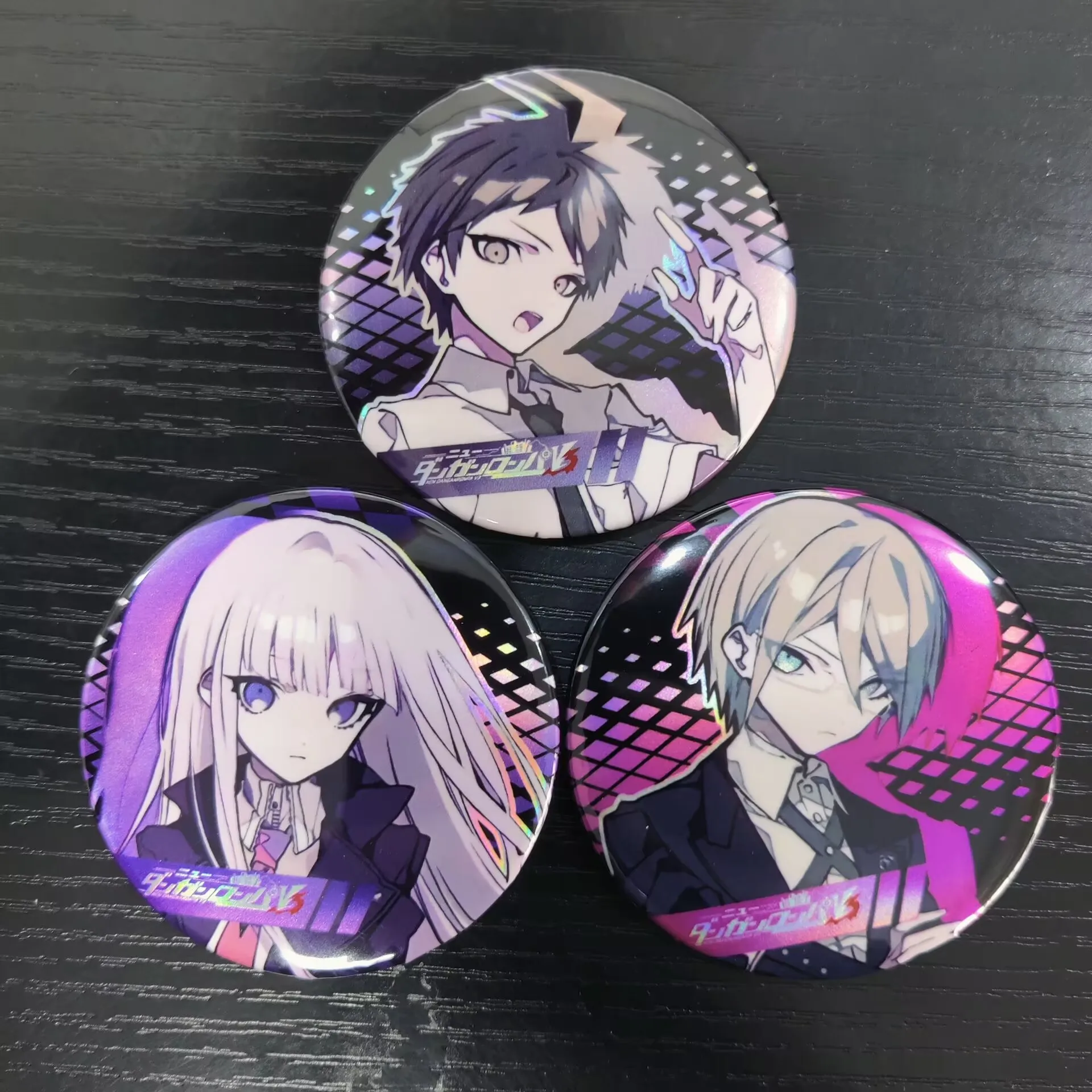 Anime Danganronpa Figures Hinata Hajime Togami byakuya Kirigiri Kyouko Metal Badge Pin Bag Decorative Brooch Fans Christmas Gift