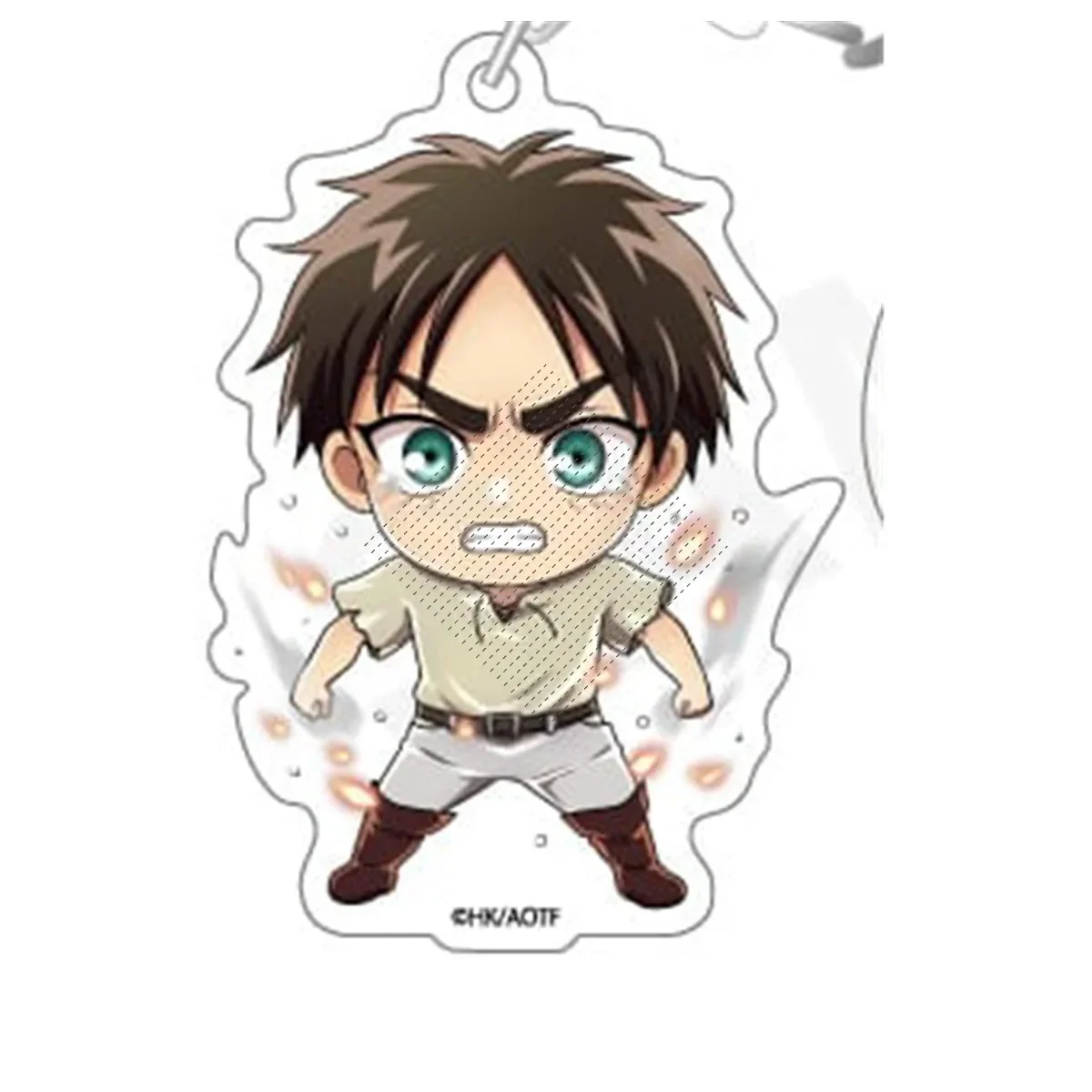 Game Jean Kirstein Eren Yeager Mikasa Ackerman Levi Connie Armin Erwin Keychain Doll Anime Acrylic Keyring for Gift