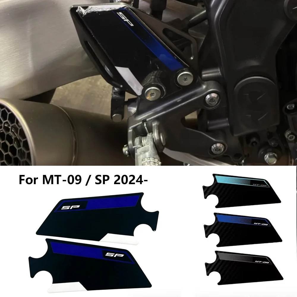 MT09 2025 Accessories 3D Resin Sticker Heel Protection Kit For MT-09 MT 09 /SP 2024-